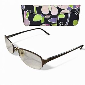 Vera‎ Bradley VB 3035 Eyeglasses Frames & Case Caffe Latte (CFL) 135 EUC